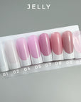 Jelly 03 Pink Glass: Builder Gel Tixotropico Trasparente con vena rosata