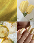 Cat's Eye 10 effetto magnetico giallo su unghia