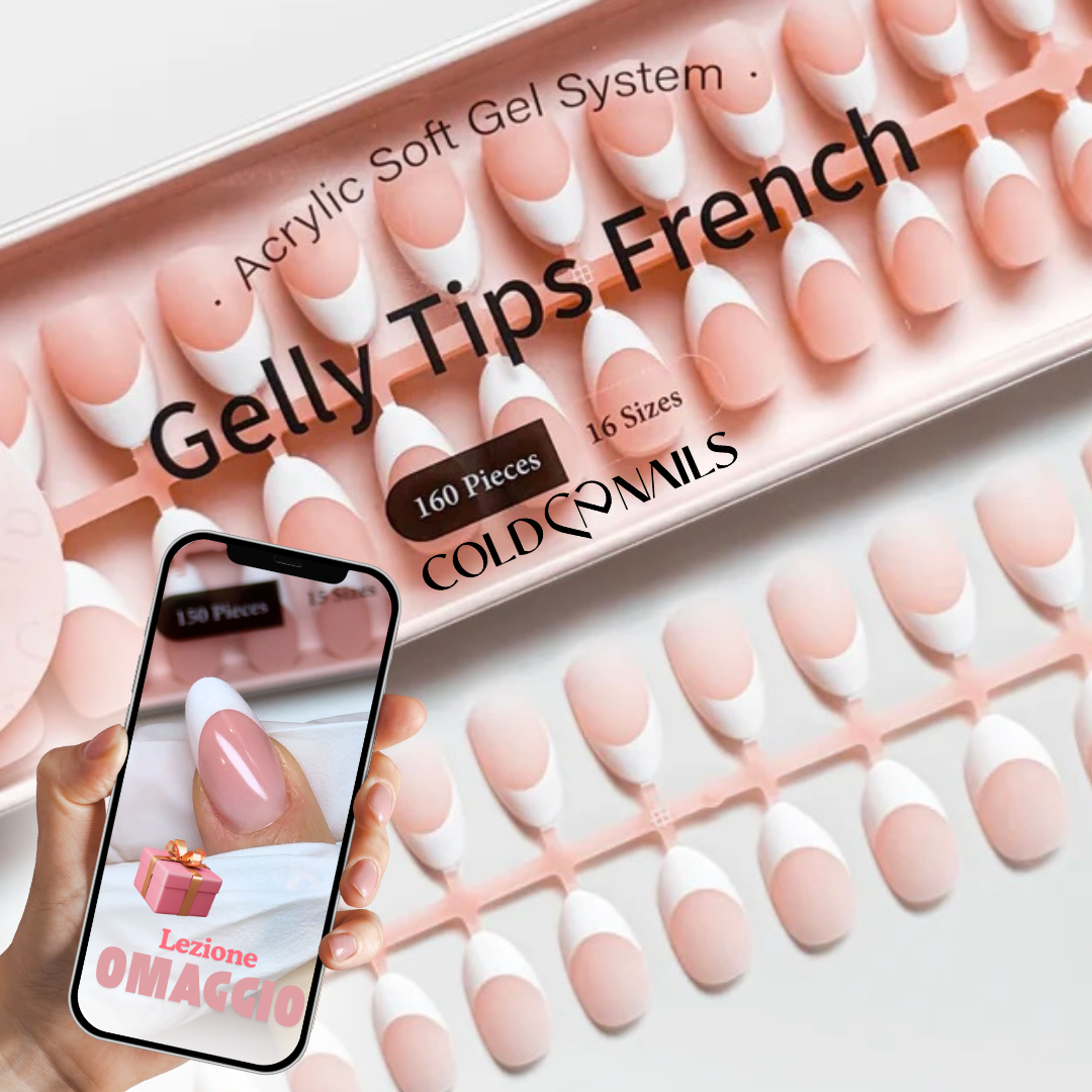 Gelly Tips French - Salon Almond
