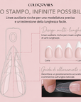 Dual Form Short Stiletto/Mandorla formine trasparenti riutilizzabili