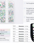 Cristalli Opal Mix: la Box con 4 Colori di Strass Opali