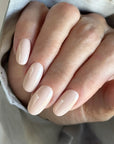 Manicure con Colore Semipermanente A012 Cashmere, nude sabbia della Collezione Princess Vibes Cold Nails