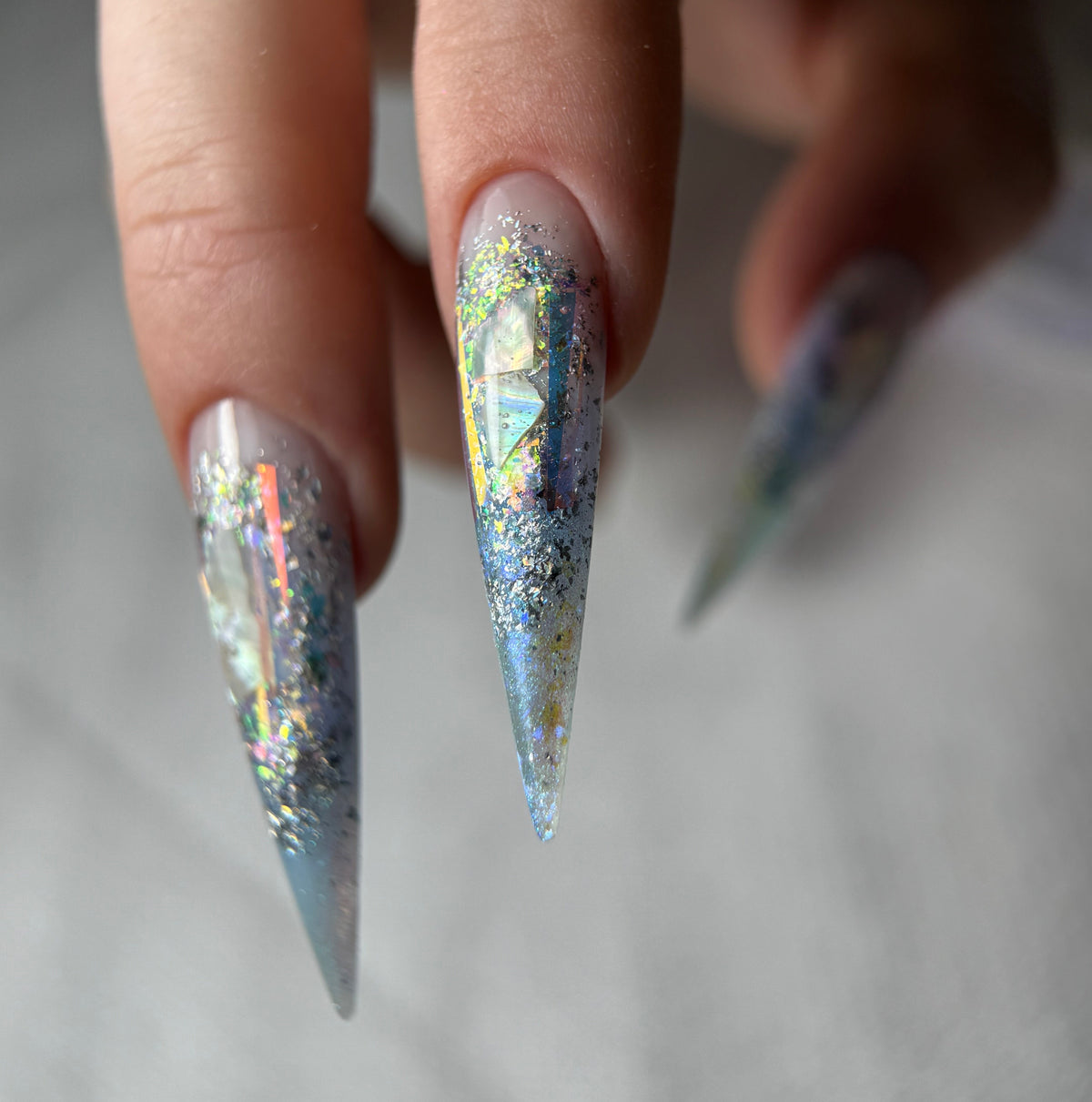 Dual Form Mandorla/Stiletto ricostruzione con gel o acrigel
