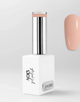 Smalto Semipermanente A013 Nude Caramel Cold Nails, flacone da 15 ml con swatch nude dorato