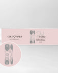 Dual Form French Double - Coffin & Square Cold Nails dual form french doppia coffin e square confezione