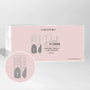 Dual Form Inverse French - Long Square Cold Nails dual form inverse french square lunga confezione