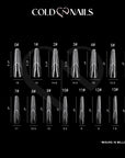 Dual Form Inverse French - Long Mandorla formine trasparenti riutilizzabili