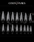 Dual Form Mandorla/Stiletto formine trasparenti riutilizzabili

