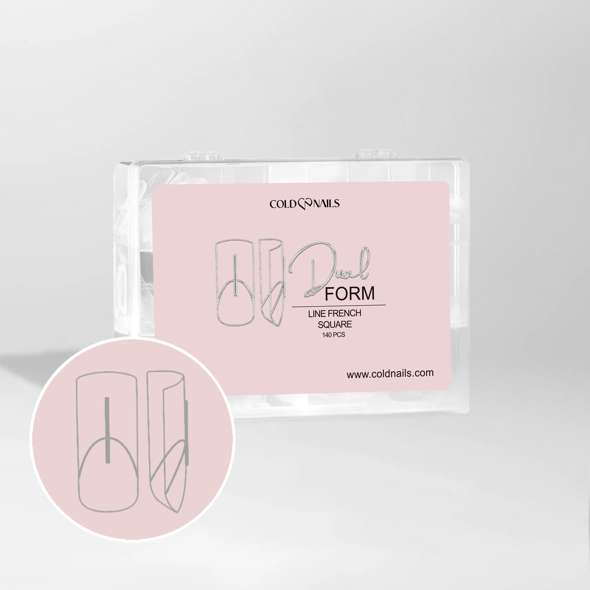 Dual Form Line French Square Cold Nails dual form line french square confezione