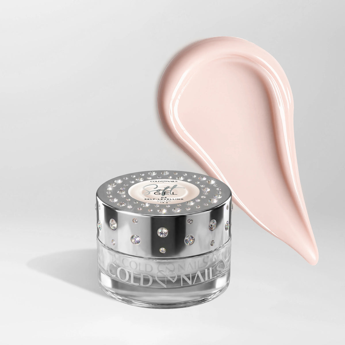 Soft Gel 04 Cotton Blush Cold Nails, gel costruttore autolivellante da 50 g con texture lattiginosa con sfumatura beige