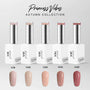 Collezione Autunno Princess Vibes Cold Nails: 5 smalti semipermanenti Princess, Cashmere, Nude Caramel, Rose Dust e Bordeaux Rose