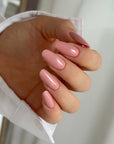Manicure con Colore Semipermanente A014 Rose Dust, rosa polveroso della Collezione Princess Vibes Cold Nails
