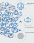 Cristalli Opali Blue: Micro-Strass Opali Iridescenti