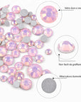 Cristalli Opali Light Pink: Micro-Strass Opali Iridescenti