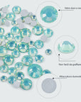 Cristalli Opali Verdi: Micro-Strass Opali Iridescenti