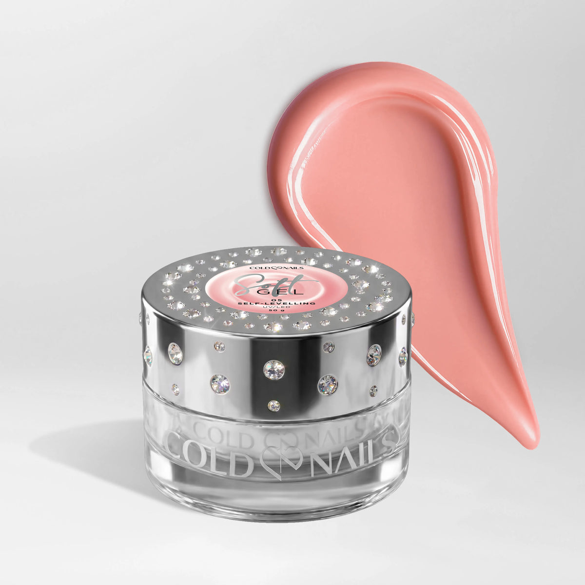 Soft Gel 05 Soft Camouflage Cold Nails, gel costruttore autolivellante da 50 g in tonalità nude pesca camouflage